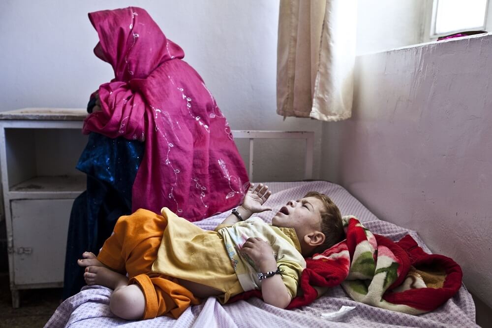 Children in Puli Alam hospital, Afghanistan 2011