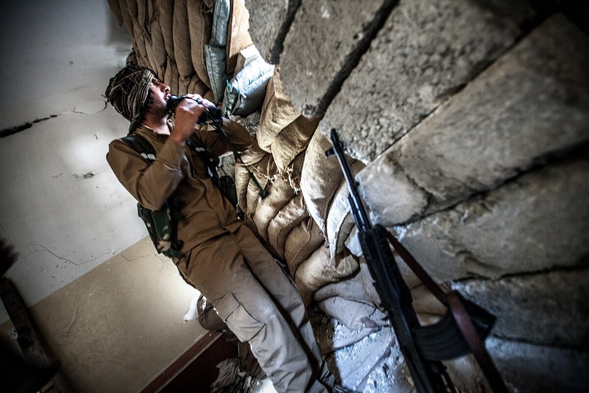 Frontline in Sinjar, Iraq 2015