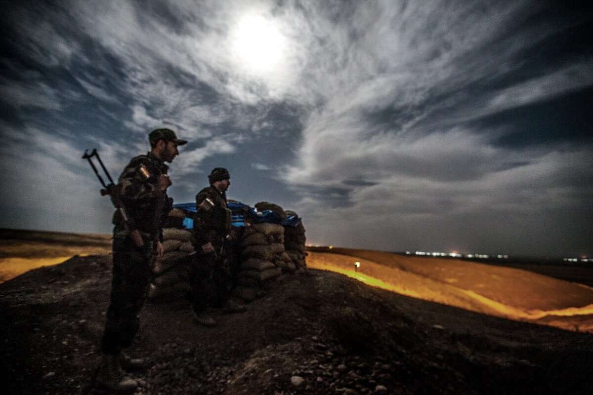 Frontline near the city of Kirkuk, Iraq 2015
